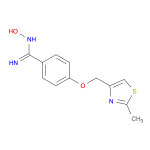 Benzenecarboximidamide, N-hydroxy-4-[(2-methyl-4-thiazolyl)methoxy]-