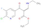 3-Pyridinepropanoic acid, 6-chloro-α-[(ethylamino)methylene]-5-fluoro-β-oxo-, ethyl ester