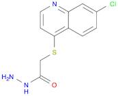 Acetic acid, 2-[(7-chloro-4-quinolinyl)thio]-, hydrazide