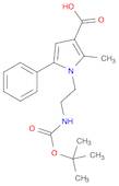 1H-Pyrrole-3-carboxylic acid, 1-[2-[[(1,1-dimethylethoxy)carbonyl]amino]ethyl]-2-methyl-5-phenyl-