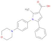 1H-Pyrrole-3-carboxylic acid, 2-methyl-1-[4-(4-morpholinyl)phenyl]-5-phenyl-