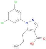 1H-Pyrazole-4-carboxylic acid, 1-(3,5-dichlorophenyl)-5-propyl-