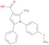 1H-Pyrrole-3-carboxylic acid, 2-methyl-1-[4-(methylthio)phenyl]-5-phenyl-