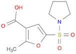 3-Furancarboxylic acid, 2-methyl-5-(1-pyrrolidinylsulfonyl)-