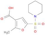 3-Furancarboxylic acid, 2-methyl-5-(1-piperidinylsulfonyl)-