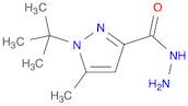 1H-Pyrazole-3-carboxylic acid, 1-(1,1-dimethylethyl)-5-methyl-, hydrazide