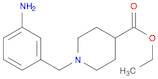 4-Piperidinecarboxylic acid, 1-[(3-aminophenyl)methyl]-, ethyl ester