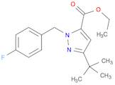 1H-Pyrazole-5-carboxylic acid, 3-(1,1-dimethylethyl)-1-[(4-fluorophenyl)methyl]-, ethyl ester