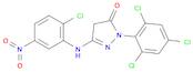 3H-Pyrazol-3-one, 5-[(2-chloro-5-nitrophenyl)amino]-2,4-dihydro-2-(2,4,6-trichlorophenyl)-