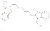 Benzothiazolium, 3-ethyl-2-[7-(3-ethyl-2(3H)-benzothiazolylidene)-1,3,5-heptatrien-1-yl]-, iodid...