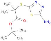 Propanoic acid, 2-[(5-amino-1,3,4-thiadiazol-2-yl)thio]-2-methyl-, 1,1-dimethylethyl ester