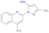 1H-Pyrazol-5-amine, 3-methyl-1-(4-methyl-2-quinolinyl)-