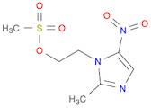 1H-Imidazole-1-ethanol, 2-methyl-5-nitro-, 1-methanesulfonate