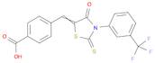 Benzoic acid, 4-[[4-oxo-2-thioxo-3-[3-(trifluoromethyl)phenyl]-5-thiazolidinylidene]methyl]-