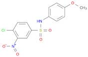 Benzenesulfonamide, 4-chloro-N-(4-methoxyphenyl)-3-nitro-