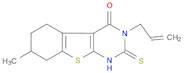 [1]Benzothieno[2,3-d]pyrimidin-4(1H)-one, 2,3,5,6,7,8-hexahydro-7-methyl-3-(2-propen-1-yl)-2-thiox…