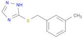 1H-1,2,4-Triazole, 5-[[(3-methylphenyl)methyl]thio]-