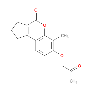 Cyclopenta[c][1]benzopyran-4(1H)-one, 2,3-dihydro-6-methyl-7-(2-oxopropoxy)-