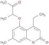 2H-1-Benzopyran-2-one, 4-ethyl-7-methyl-5-(1-methyl-2-oxopropoxy)-