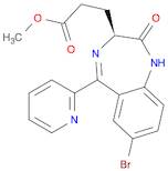 1H-1,4-Benzodiazepine-3-propanoic acid, 7-bromo-2,3-dihydro-2-oxo-5-(2-pyridinyl)-, methyl ester...