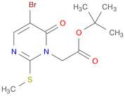 1(6H)-Pyrimidineacetic acid, 5-bromo-2-(methylthio)-6-oxo-, 1,1-dimethylethyl ester