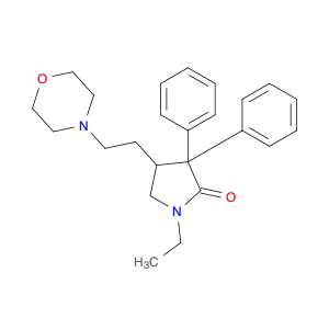 2-Pyrrolidinone, 1-ethyl-4-[2-(4-morpholinyl)ethyl]-3,3-diphenyl-