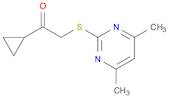 Ethanone, 1-cyclopropyl-2-[(4,6-dimethyl-2-pyrimidinyl)thio]-