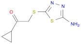 Ethanone, 2-[(5-amino-1,3,4-thiadiazol-2-yl)thio]-1-cyclopropyl-