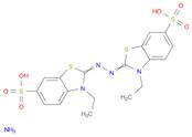 6-Benzothiazolesulfonic acid, 2,2'-(1,2-hydrazinediylidene)bis[3-ethyl-2,3-dihydro-, ammonium sa...