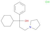 1-Pyrrolidinepropanol, α-cyclohexyl-α-phenyl-, hydrochloride (1:1)