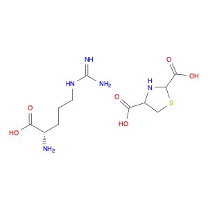 (S)-2-Amino-5-guanidinopentanoic acid thiazolidine-2,4-dicarboxylic acid (1:1)
