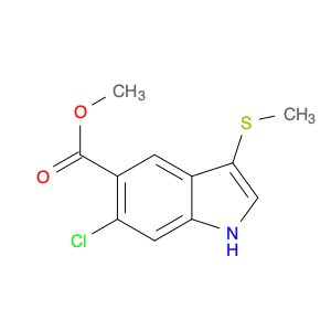 Methyl 6-chloro-3-(methylthio)-1H-indole-5-carboxylate