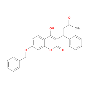 2H-1-Benzopyran-2-one, 4-hydroxy-3-(3-oxo-1-phenylbutyl)-7-(phenylmethoxy)-