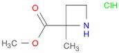 2-Azetidinecarboxylic acid, 2-methyl-, methyl ester, hydrochloride (1:1)