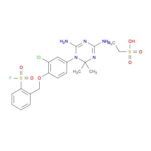 Ethanesulfonic acid, compd. with 2-[[2-chloro-4-(4,6-diamino-2,2-dimethyl-1,3,5-triazin-1(2H)-yl)p…
