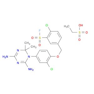 Ethanesulfonic acid, compd. with 2-chloro-5-[[2-chloro-4-(4,6-diamino-2,2-dimethyl-1,3,5-triazin-1…
