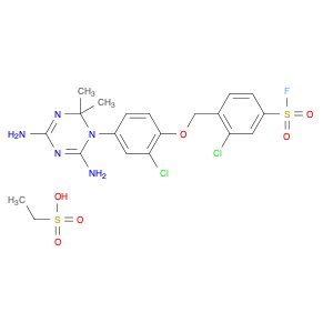 Ethanesulfonic acid, compd. with 3-chloro-4-[[2-chloro-4-(4,6-diamino-2,2-dimethyl-1,3,5-triazin-1…