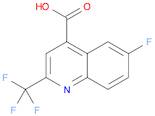 4-Quinolinecarboxylic acid, 6-fluoro-2-(trifluoromethyl)-