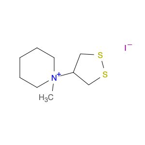 Piperidinium, 1-(1,2-dithiolan-4-yl)-1-methyl-, iodide (1:1)