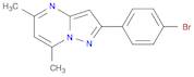 Pyrazolo[1,5-a]pyrimidine, 2-(4-bromophenyl)-5,7-dimethyl-