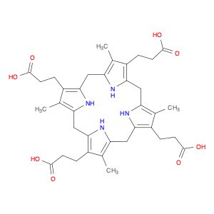21H,23H-Porphine-2,7,12,17-tetrapropanoic acid, 5,10,15,20,22,24-hexahydro-3,8,13,18-tetramethyl-