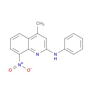 2-Quinolinamine, 4-methyl-8-nitro-N-phenyl-