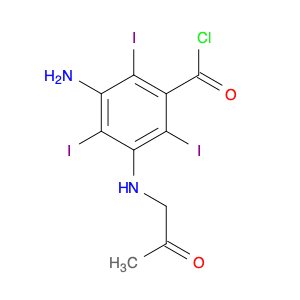 Benzoyl chloride, 3-(acetylmethylamino)-5-amino-2,4,6-triiodo-