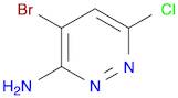 3-​Pyridazinamine, 4-​bromo-​6-​chloro-