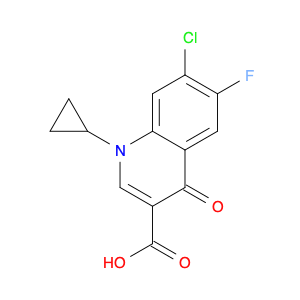 7-Chloro-1-cyclopropyl-6-fluoro-1,4-dihydro-4-oxo-3-quinolinecarboxylic acid