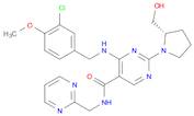 (S)-2-(2-Hydroxymethyl-1-pyrrolidinyl)-4-(3-chloro-4-methoxybenzylamino)-5-[(2-pyrimidinylmethyl...