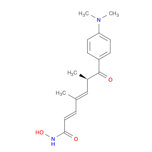 2,4-Heptadienamide,7-[4-(dimethylamino)phenyl]-N-hydroxy-4,6-dimethyl-7-oxo-, (2E,4E,6R)-