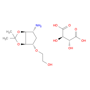 2-[[(3aR,4S,6R,6aS)-6-Aminotetrahydro-2,2-dimethyl-4H-cyclopenta-1,3-dioxol-4-yl]oxy]-ethanol (2R,…