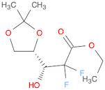 Ethyl (3R,S)-2,2-difluoro-3-hydroxy-3-(2,2-dimethyldioxolan-4-yl)propionate