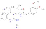 N-[1-[[(Cyanoamino)(5-quinolinylamino)methylene]amino]-2,2-dimethylpropyl]-3,4-dimethoxybenzeneace…